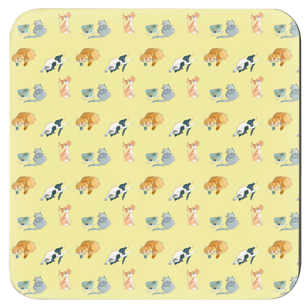 Cats Pattern Coasters