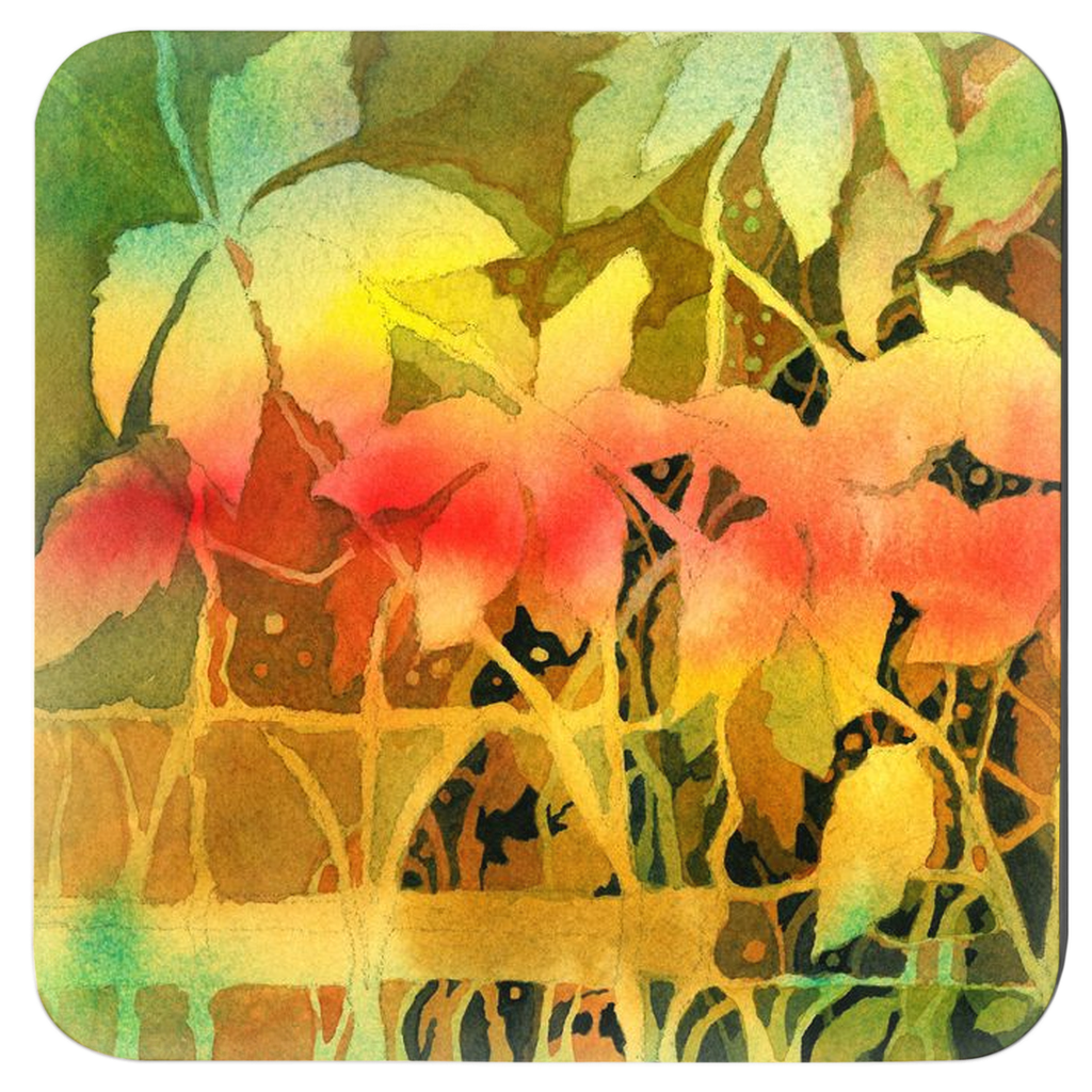 Autumn Woodbine Coasters