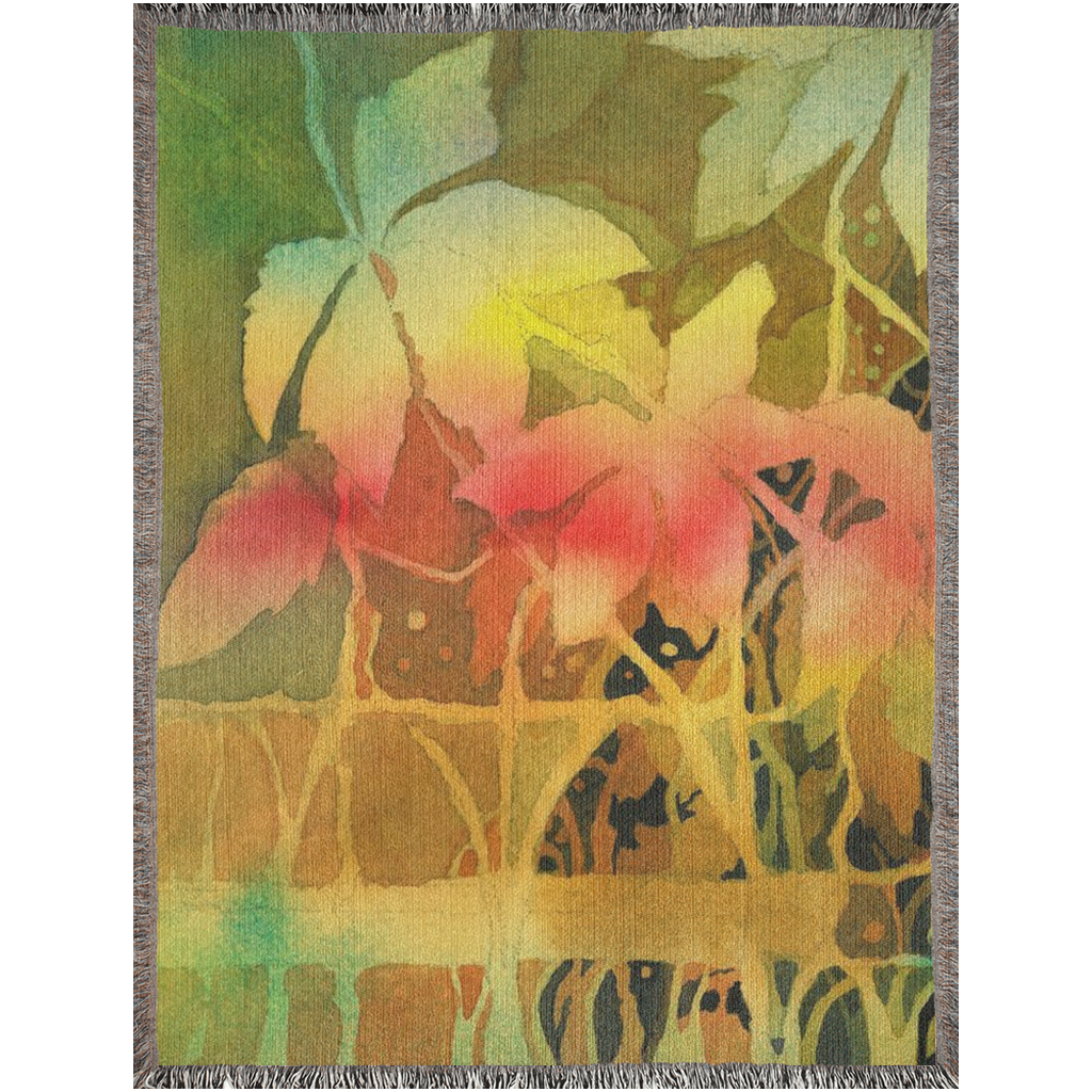 Autumn Woodbine Woven Blanket
