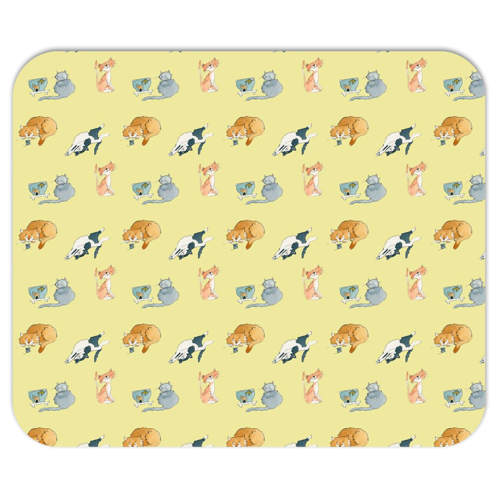 Cats Mousepad (yellow)