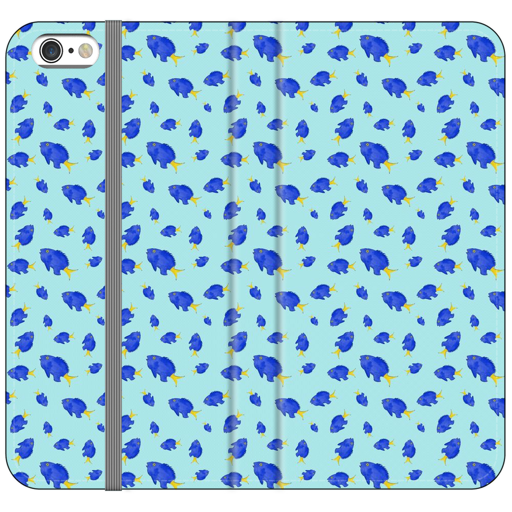 Yellowtail Fish Pattern iPhone Case