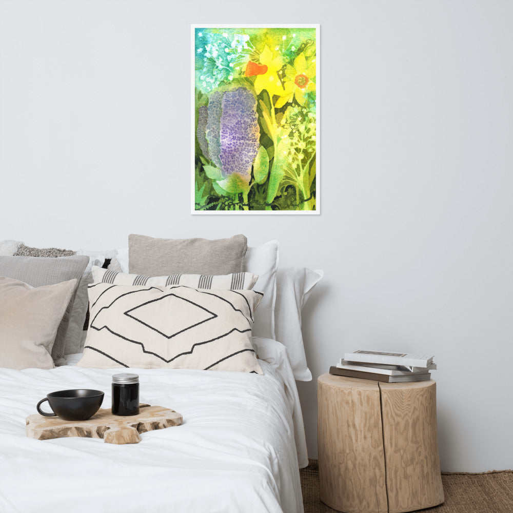 Grief and Forgiveness Garden Framed Print