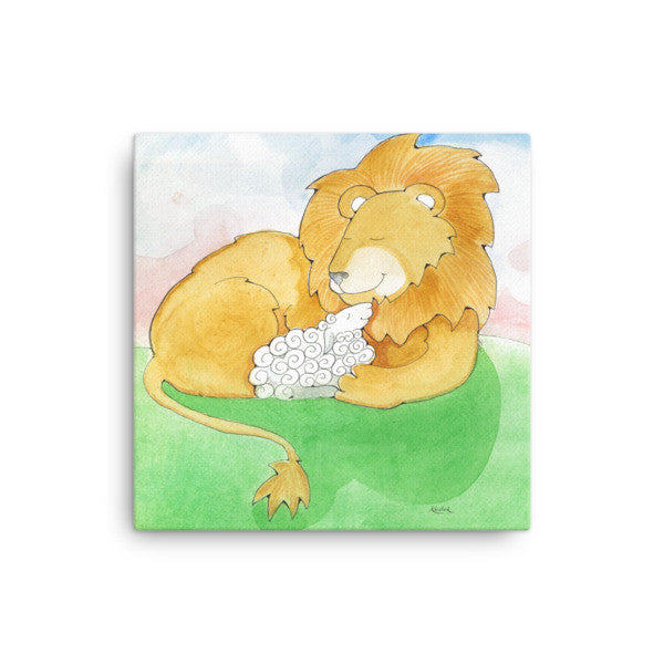 Lion and Lamb Canvas