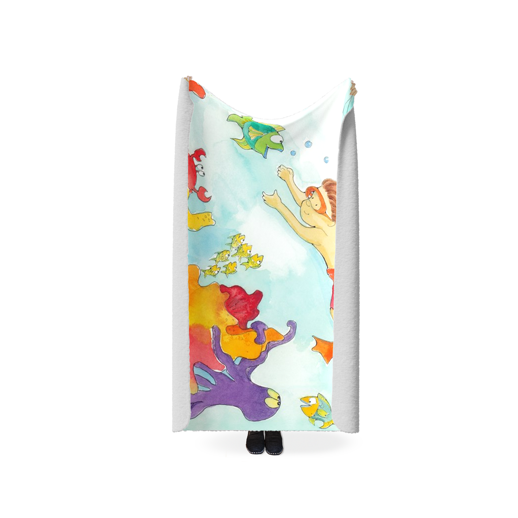 Diver Fleece Sherpa Blanket
