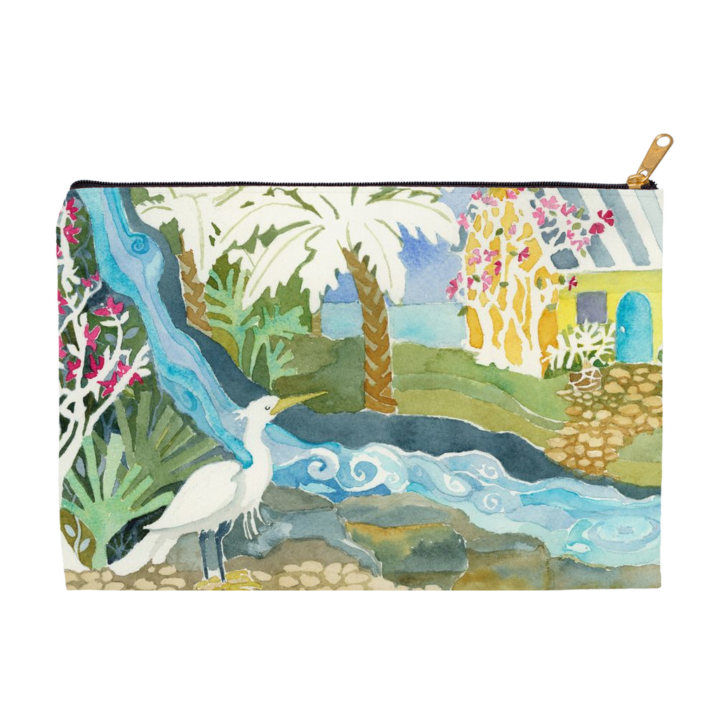 Snowy Egret accessory pouch