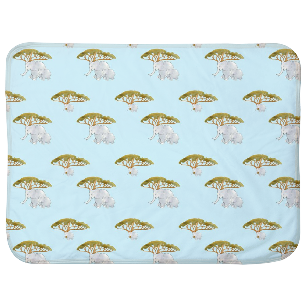 Elephant and Trees Pattern