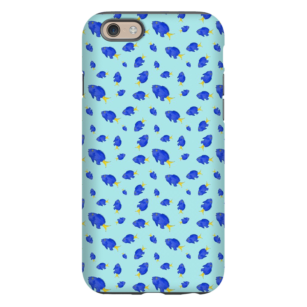 Yellowtail Fish Pattern iPhone Case