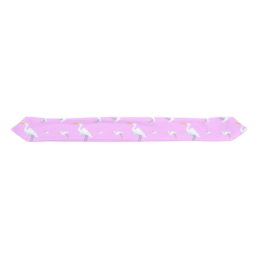 Snowy Egret Infant Headband (Pink)