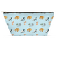 Cats Pattern Accessory Pouch (Blue)