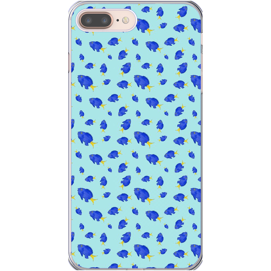 Yellowtail Fish Pattern iPhone Case