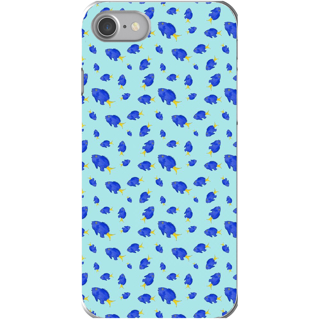 Yellowtail Fish Pattern iPhone Case