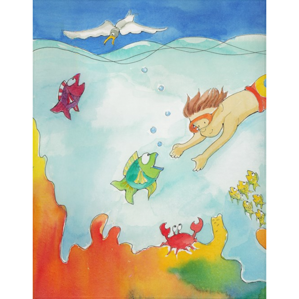 Diver Minky Blanket