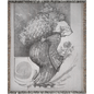 Flower Lady with Basket Woven Blanket
