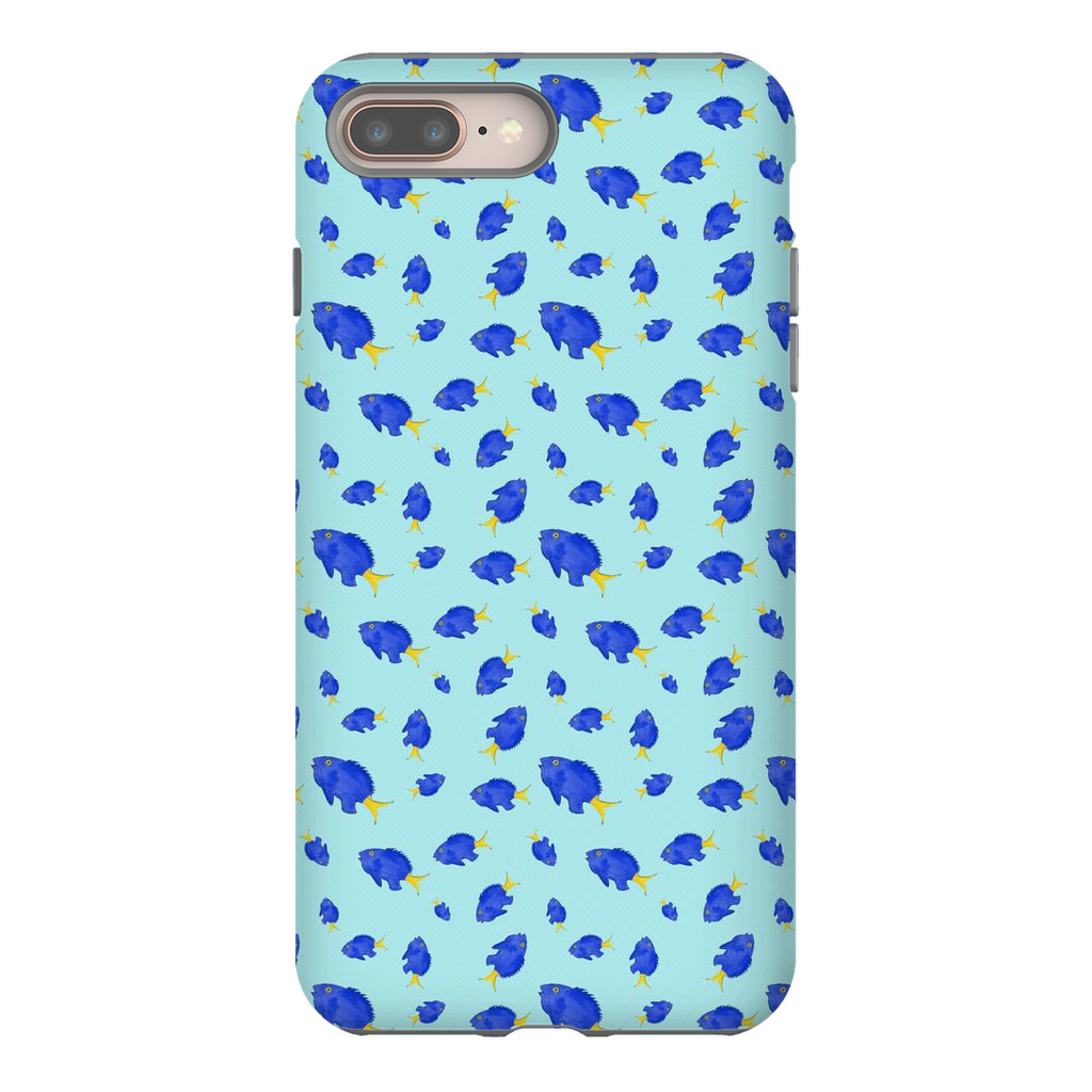 Yellowtail Fish Pattern iPhone Case
