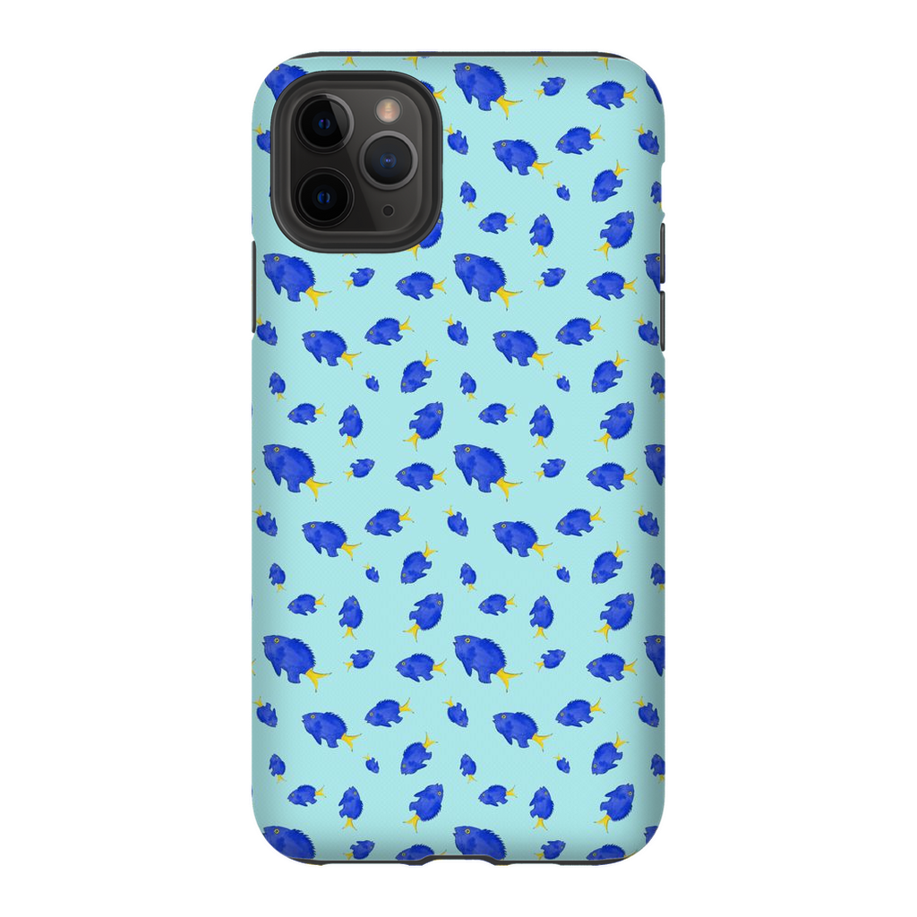 Yellowtail Fish Pattern iPhone Case