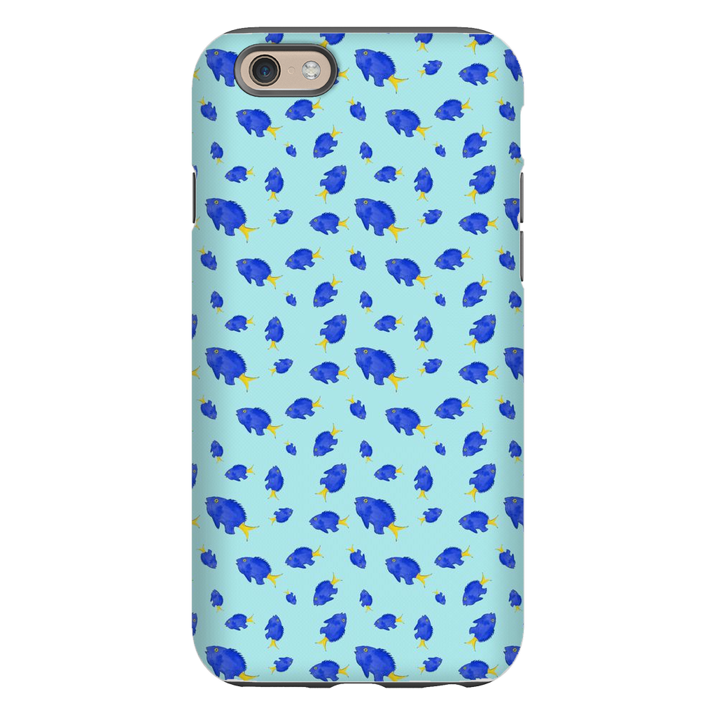 Yellowtail Fish Pattern iPhone Case