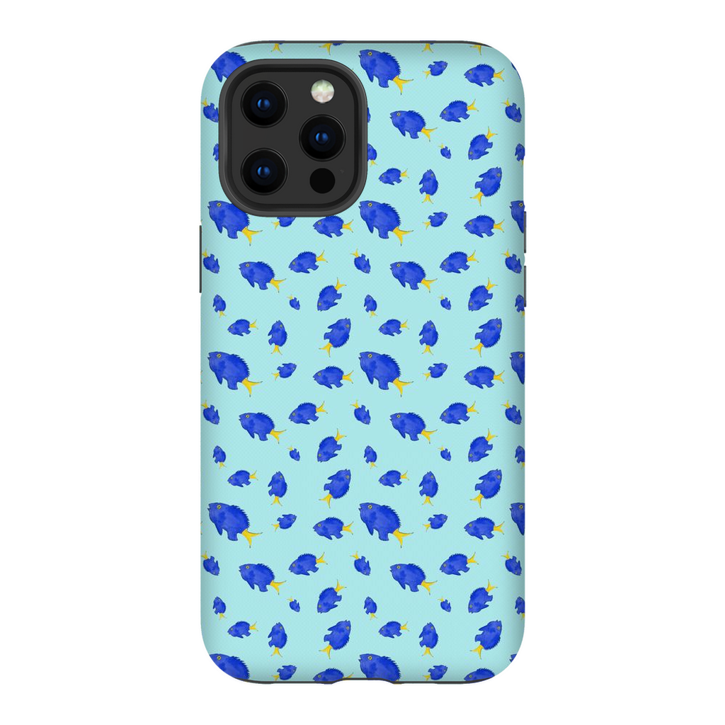 Yellowtail Fish Pattern iPhone Case