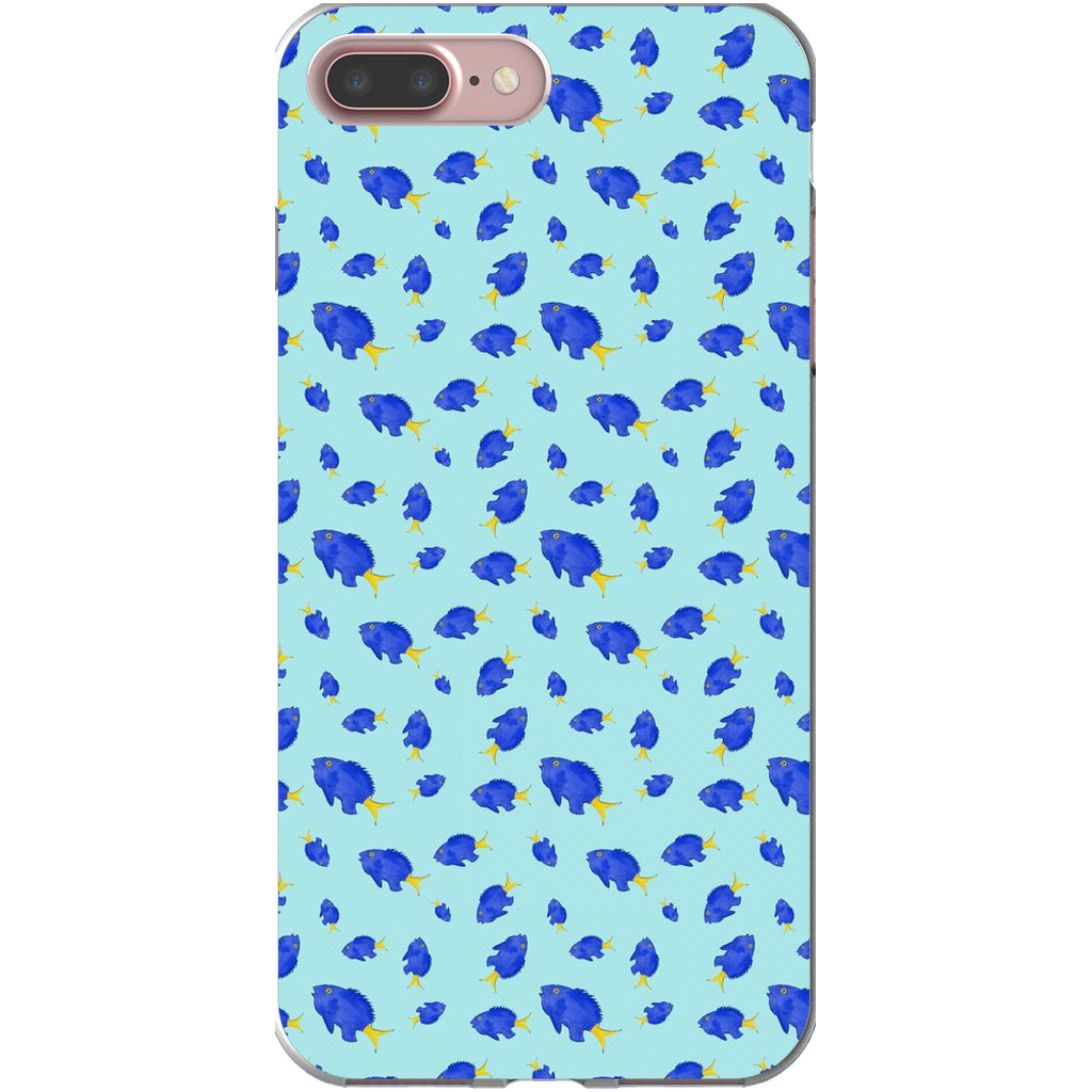 Yellowtail Fish Pattern iPhone Case