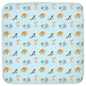 Catss Pattern Hooded Baby Towel (Blue)
