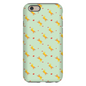 Playful Puppy  Pattern  iPhone Case (Green)