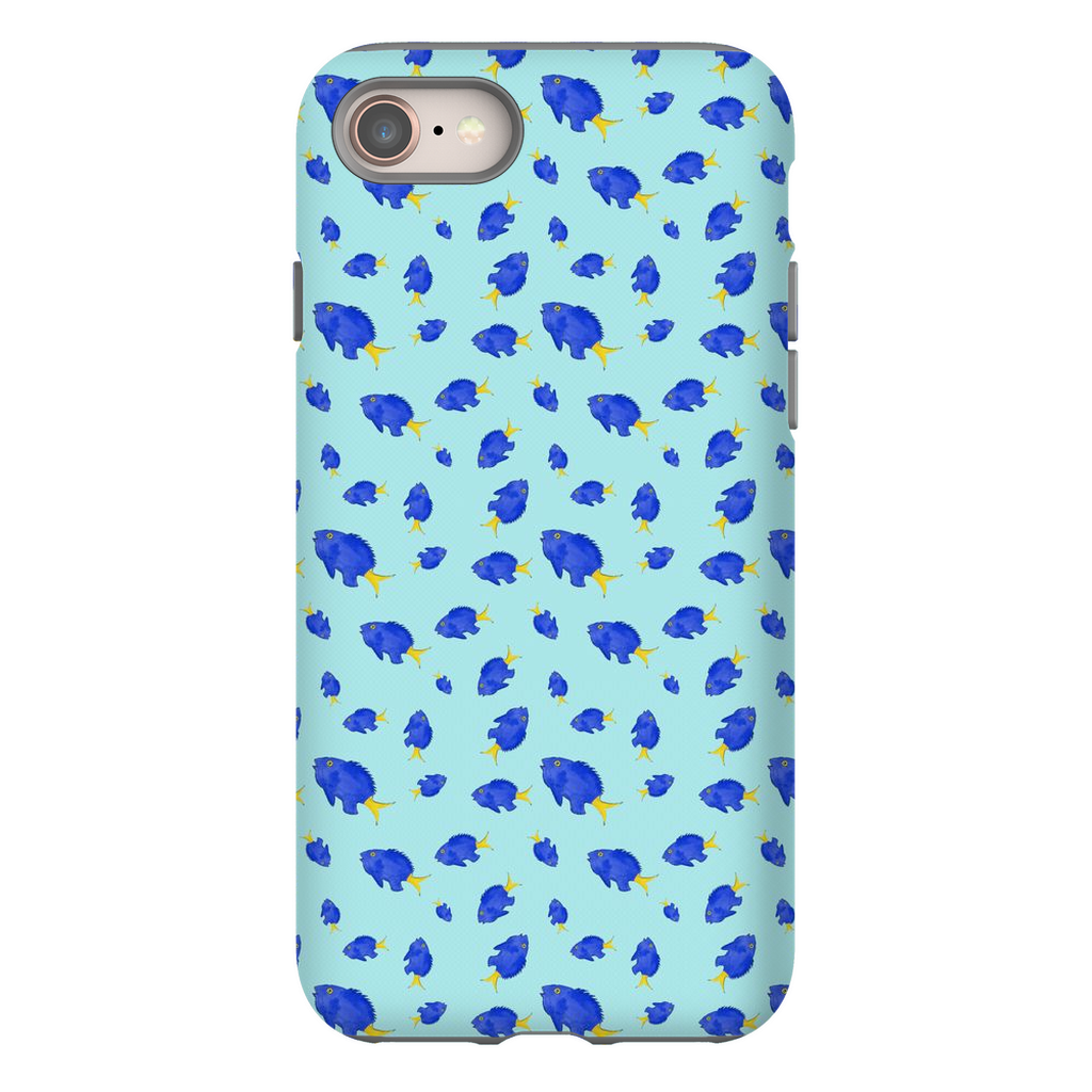 Yellowtail Fish Pattern iPhone Case