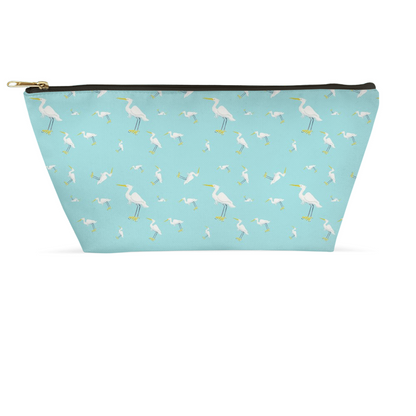 Snowy Egret Accessory Pouch