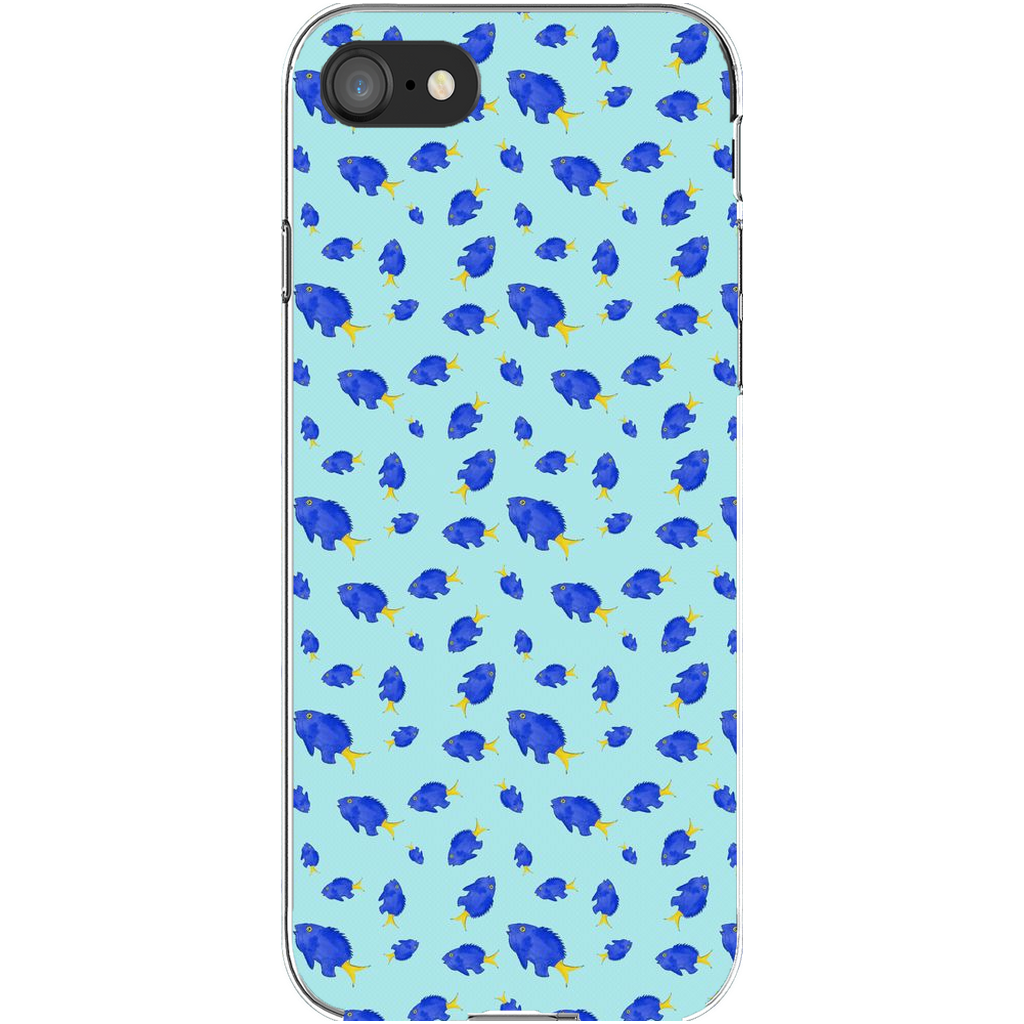 Yellowtail Fish Pattern iPhone Case