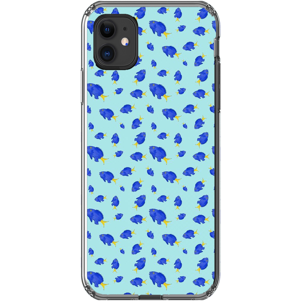 Yellowtail Fish Pattern iPhone Case
