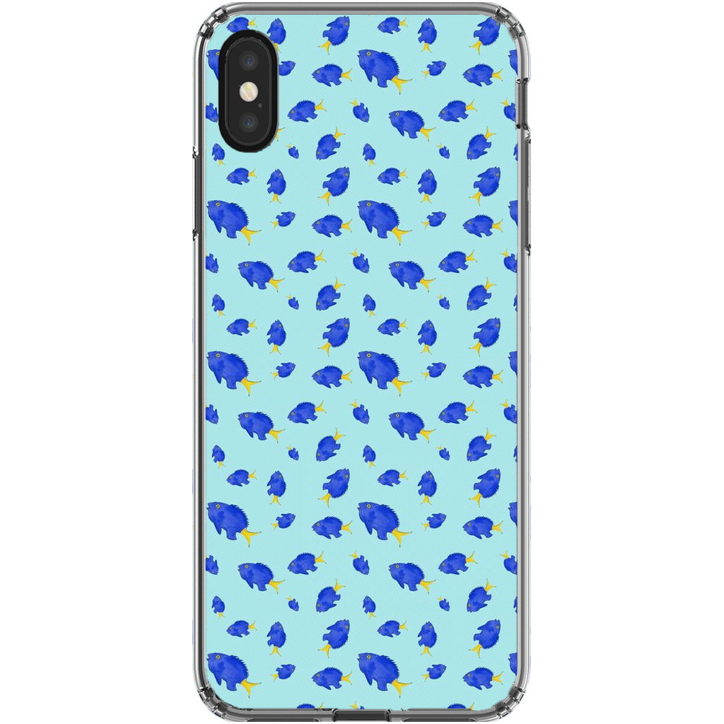Yellowtail Fish Pattern iPhone Case