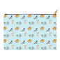 Cats Pattern Accessory Pouch (Blue)