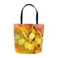 Golden Aspen Leaves Tote Bag