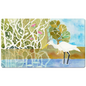 Snowy Egret Fishing Desk Mat