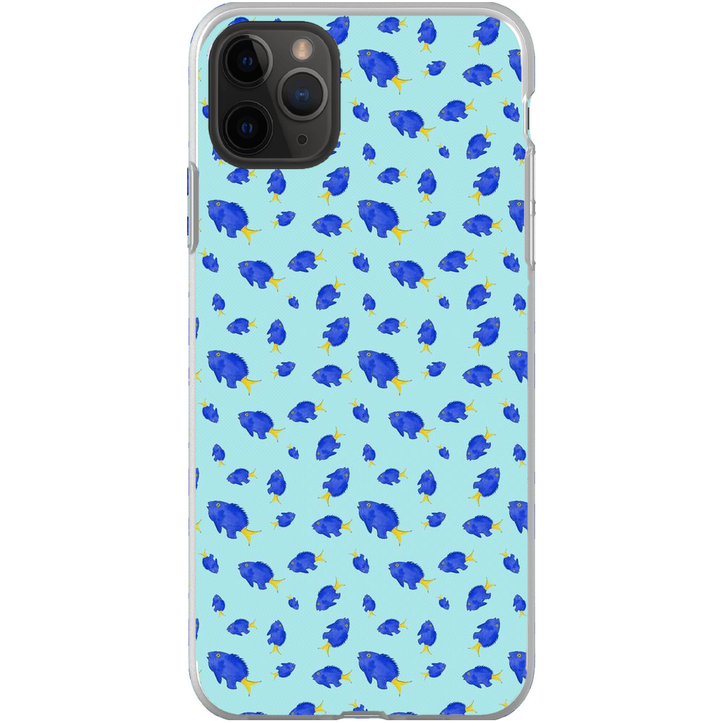 Yellowtail Fish Pattern iPhone Case