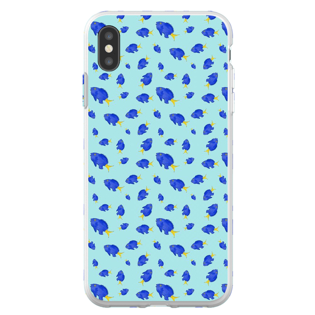 Yellowtail Fish Pattern iPhone Case