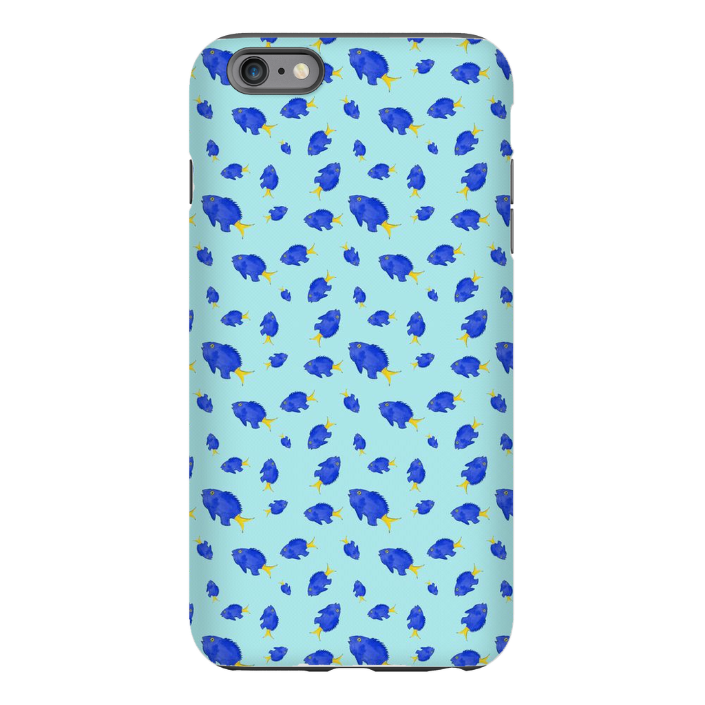 Yellowtail Fish Pattern iPhone Case