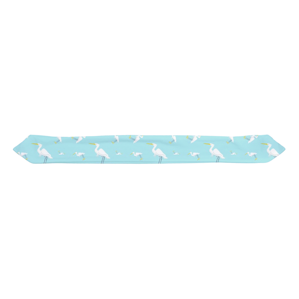 Snowy Egret Infant Headband (Blue)