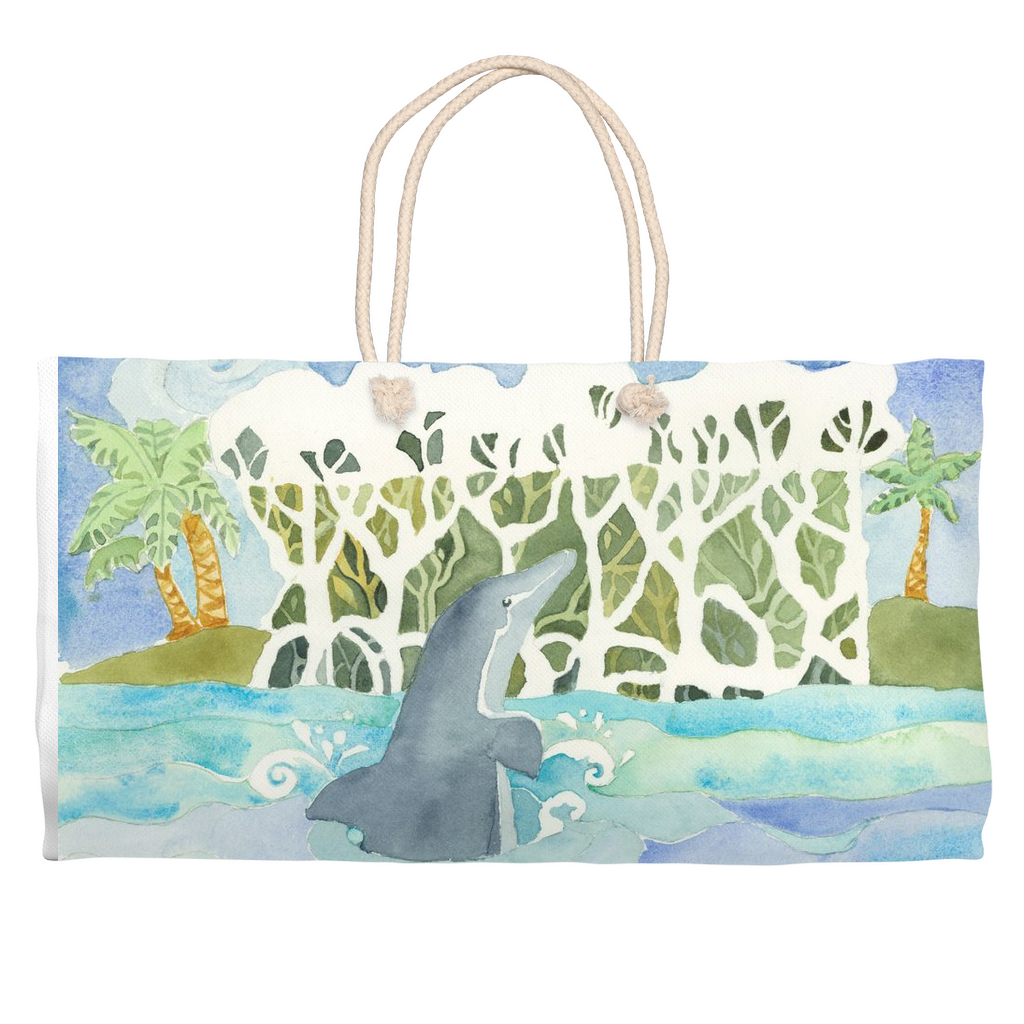 Dolphin Island Weekender Tote