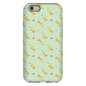 Playful Puppy  Pattern  iPhone Case (Green)