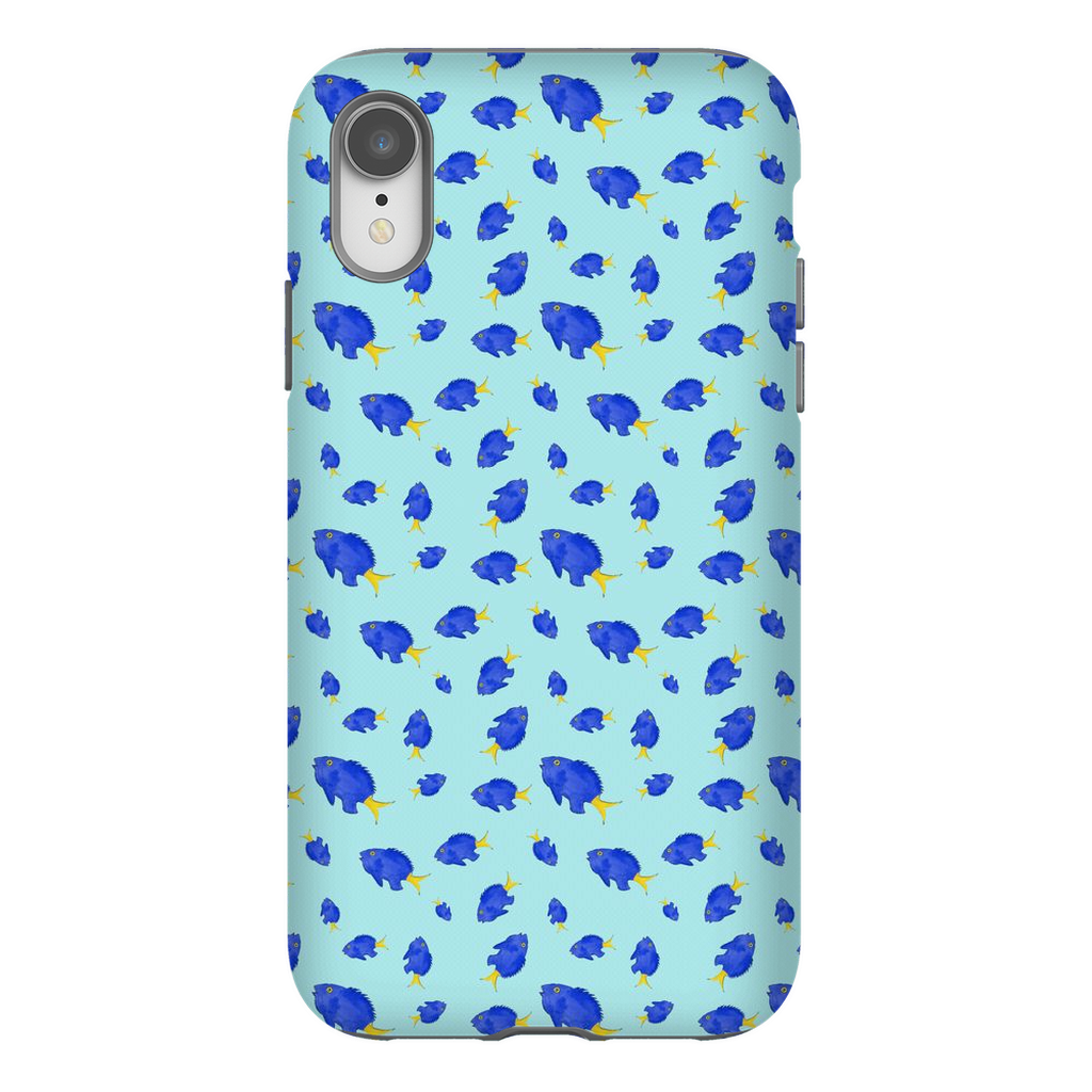 Yellowtail Fish Pattern iPhone Case