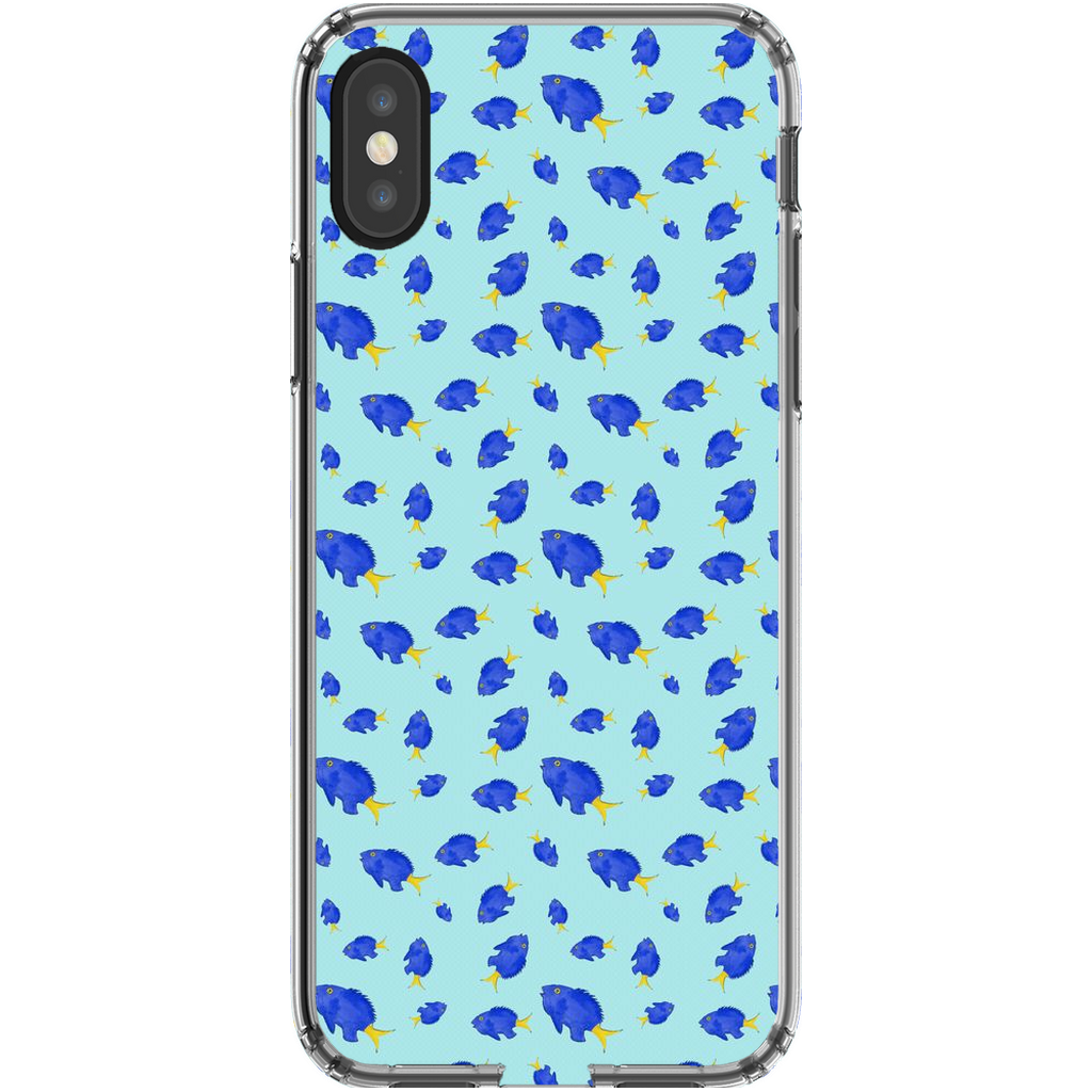 Yellowtail Fish Pattern iPhone Case