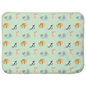 Cats Pattern Baby Sherpa Blanket (Green)