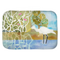 Snowy Egret Fishing Bath Mat