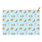 Cats Pattern Accessory Pouch (Blue)