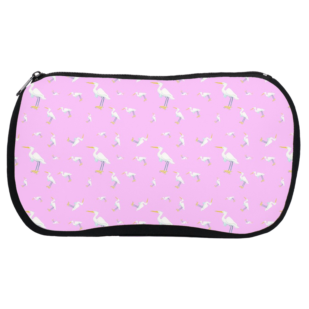 Snowy Egret Pattern Cosmetic Bag (Copy)