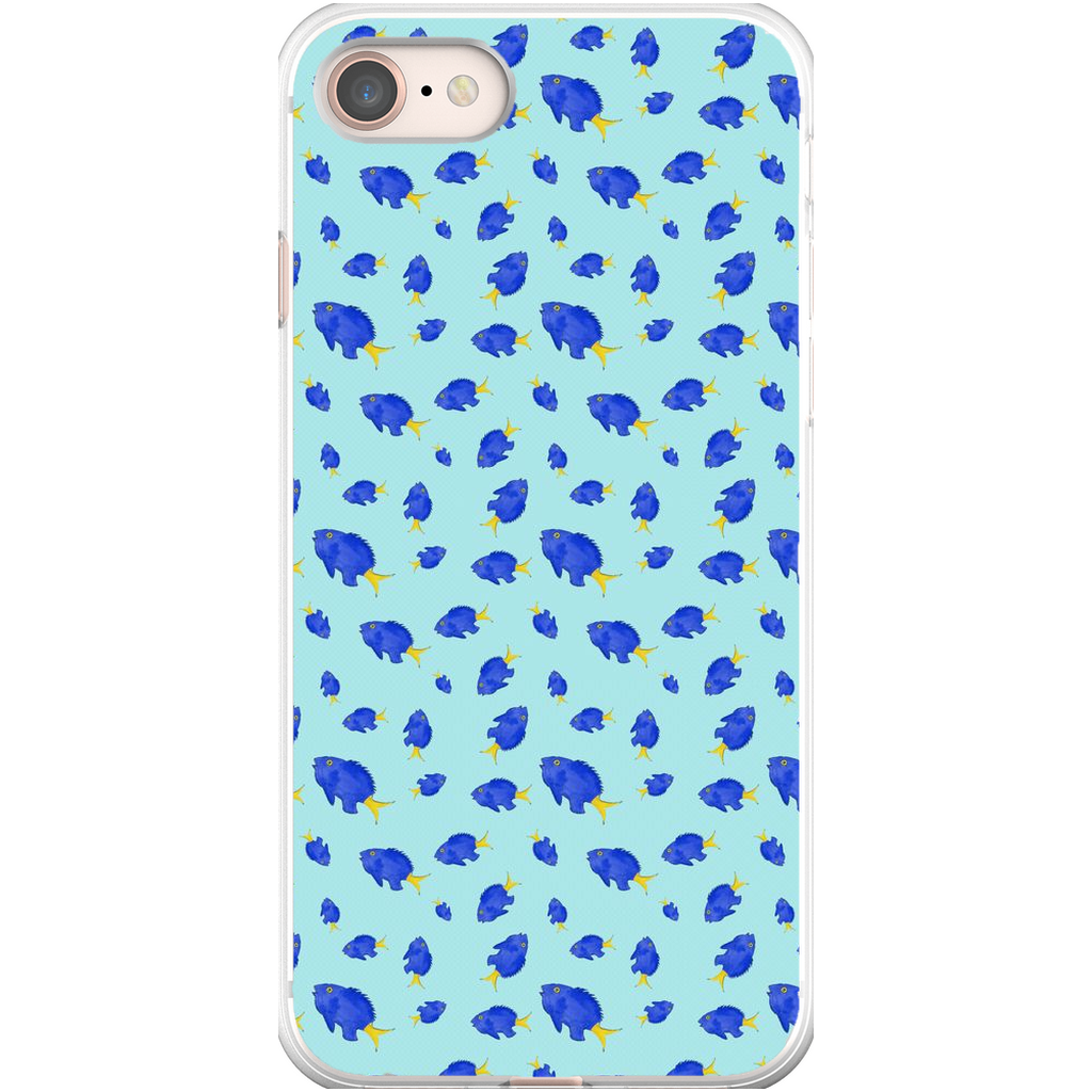 Yellowtail Fish Pattern iPhone Case