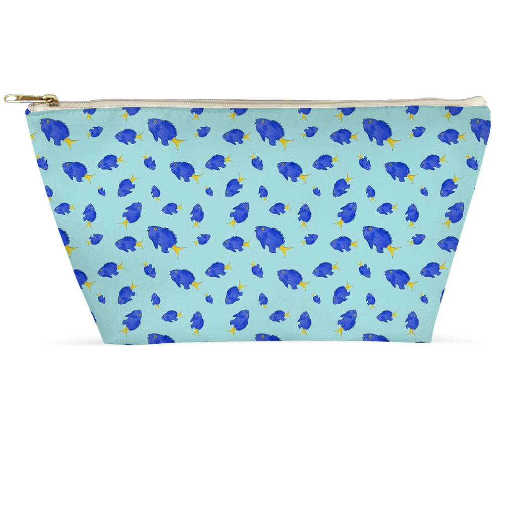 Yellowtail Fish Pattern Accessory Bag