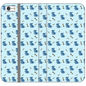 Simple Dog and Bone Pattern I Phone Case (Blue)