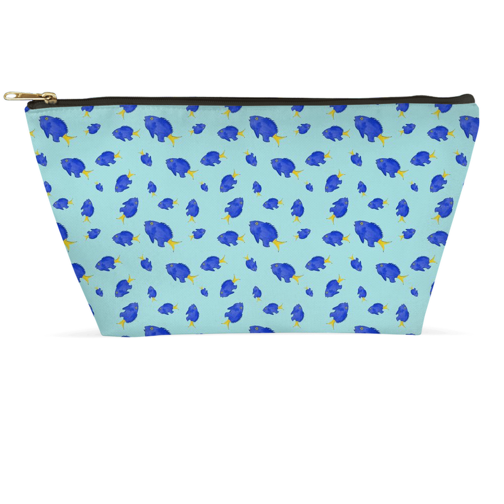 Yellowtail Fish Pattern Accessory Bag