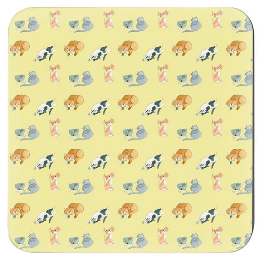 Cats Pattern Coasters