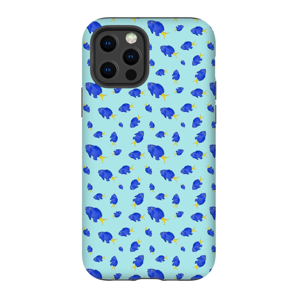 Yellowtail Fish Pattern iPhone Case